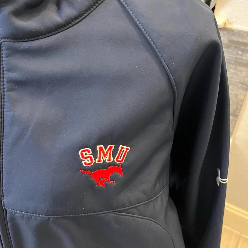 Under Armour Men’s Navy Full-Zip Lightweight Jacket SMU College